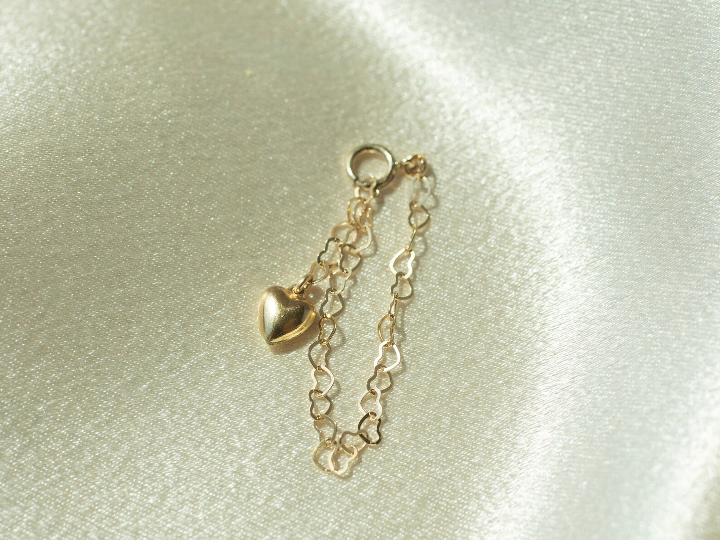 Gold Heart Stanley Cup Charm