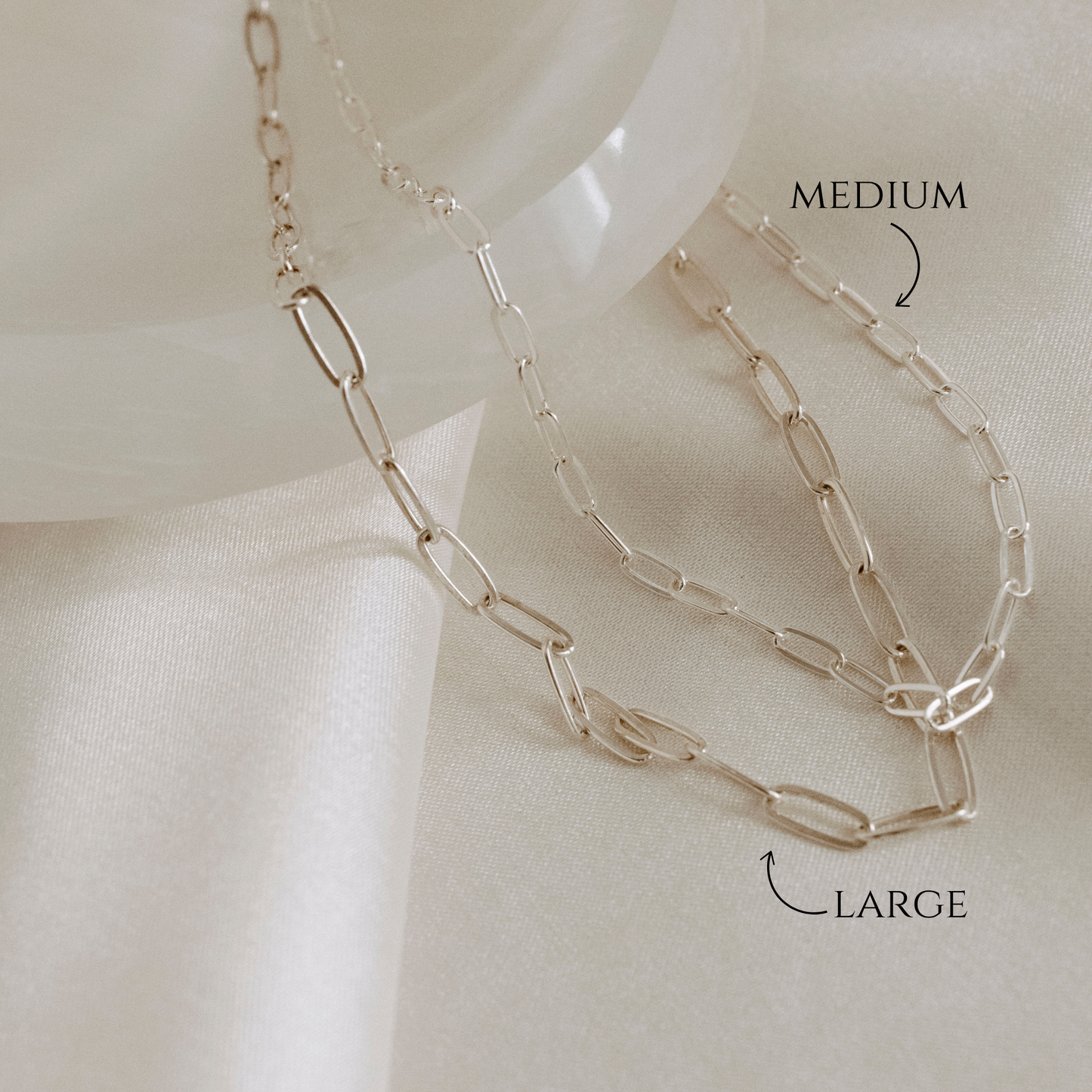 Sterling Silver Paperclip Necklace