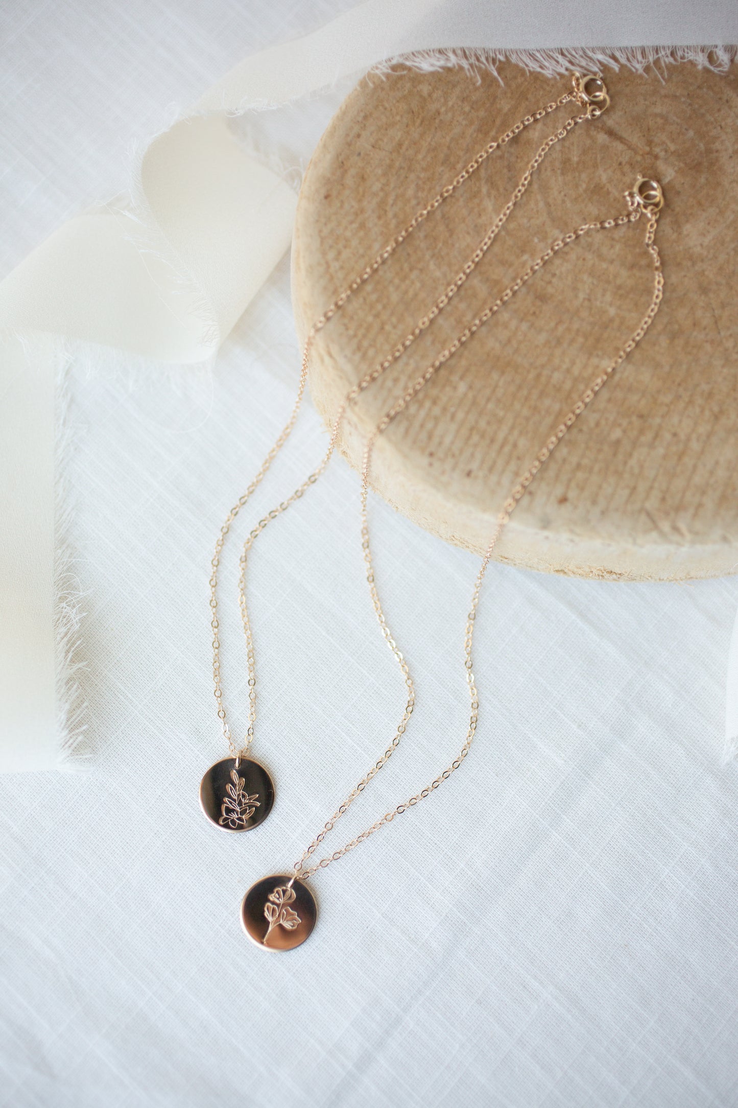Small Birth Flower Necklace