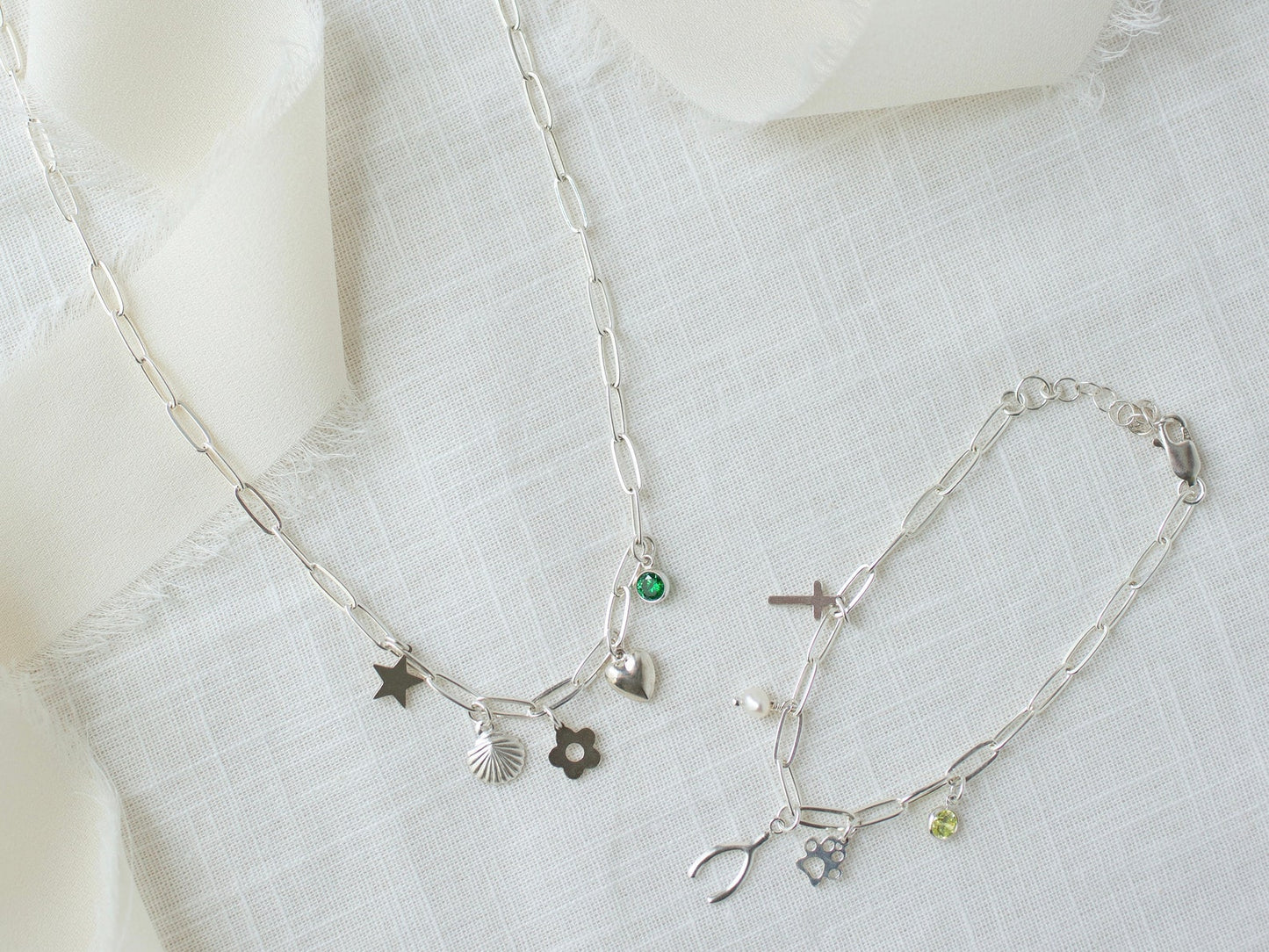 custom sterling silver charm bracelet