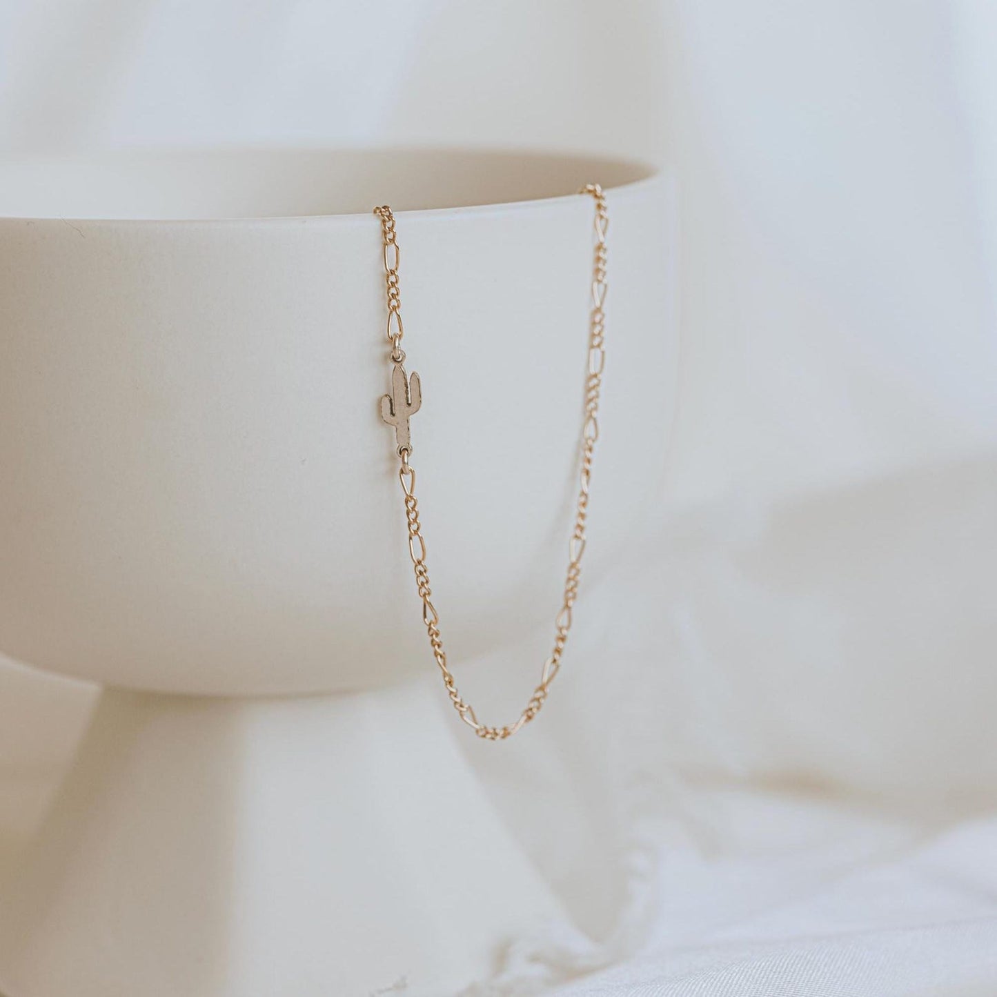 gold filled saguaro necklace
