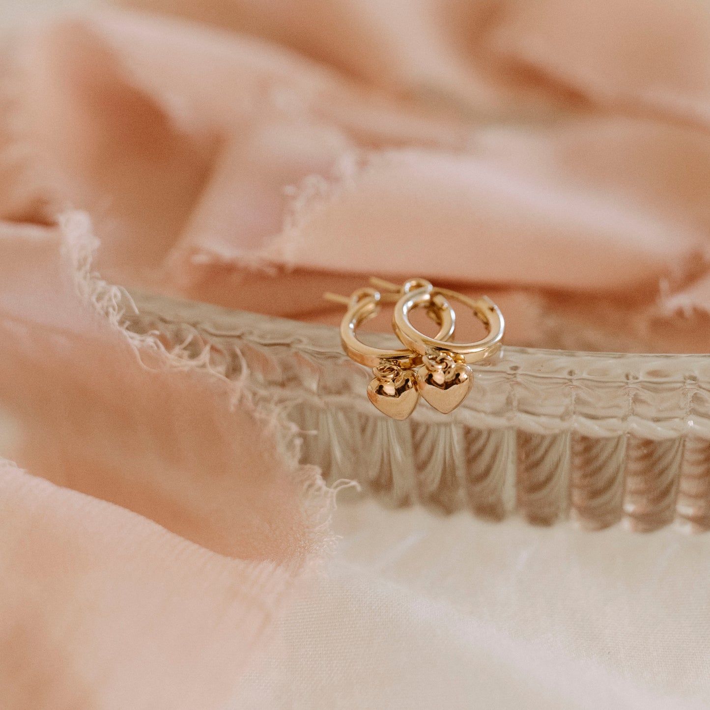 heart hoops gold