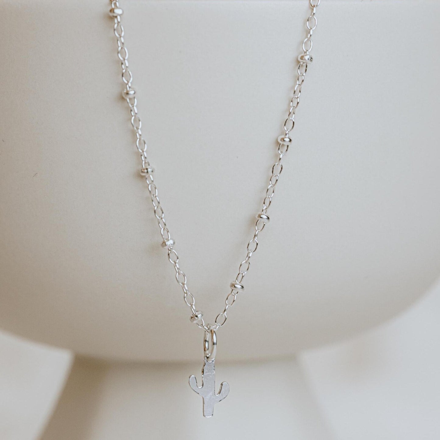 Silver Cactus Necklace