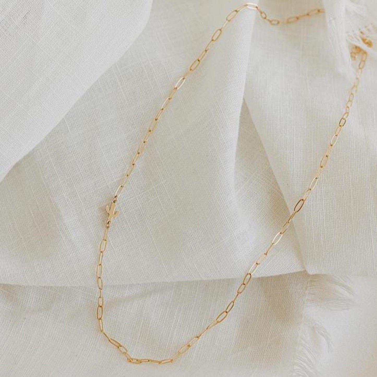 Dainty Sideways Cactus Necklace
