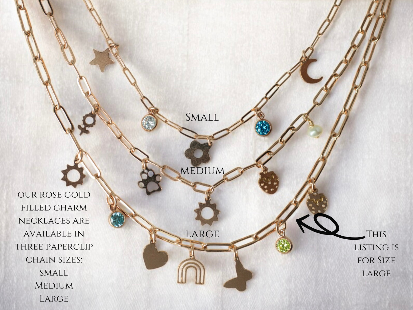 large charms for necklaces