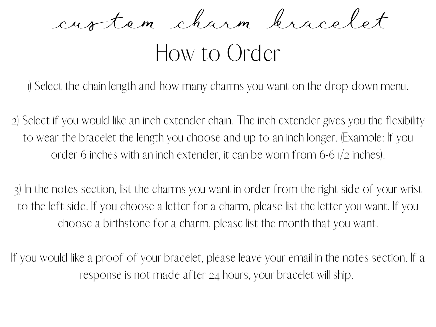 paperclip charm bracelet