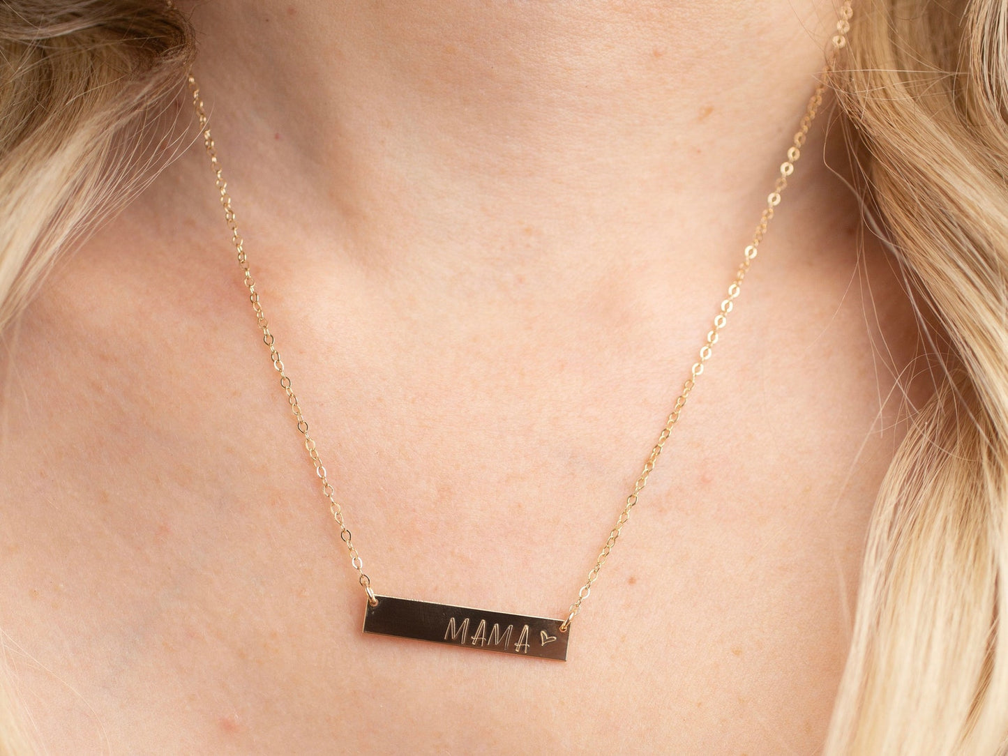 14k Gold Mama Necklace For Mom