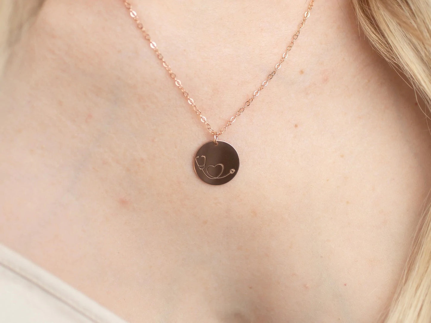 14k Gold Nurse Necklace
