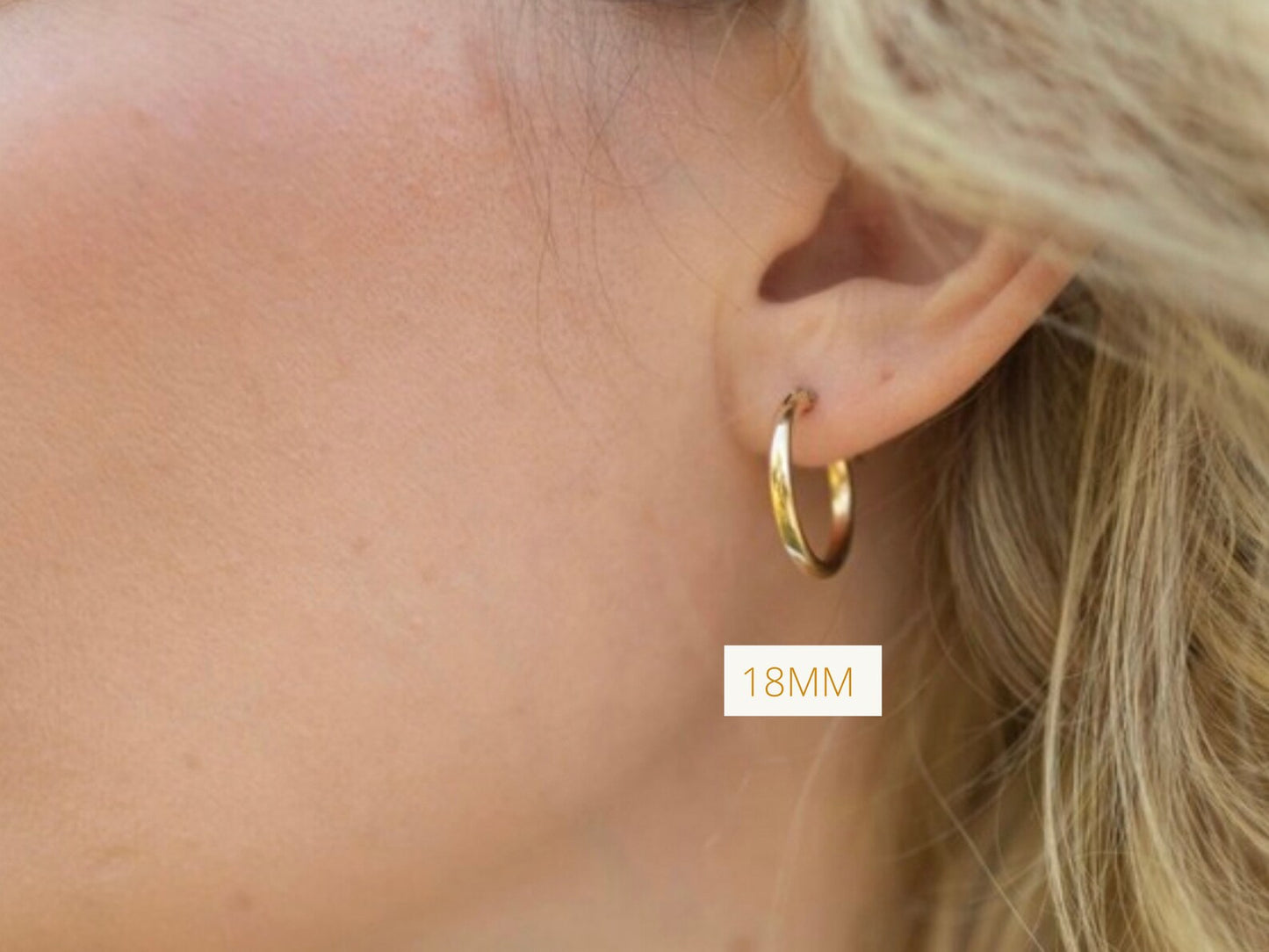 14k gold filled earring hoops