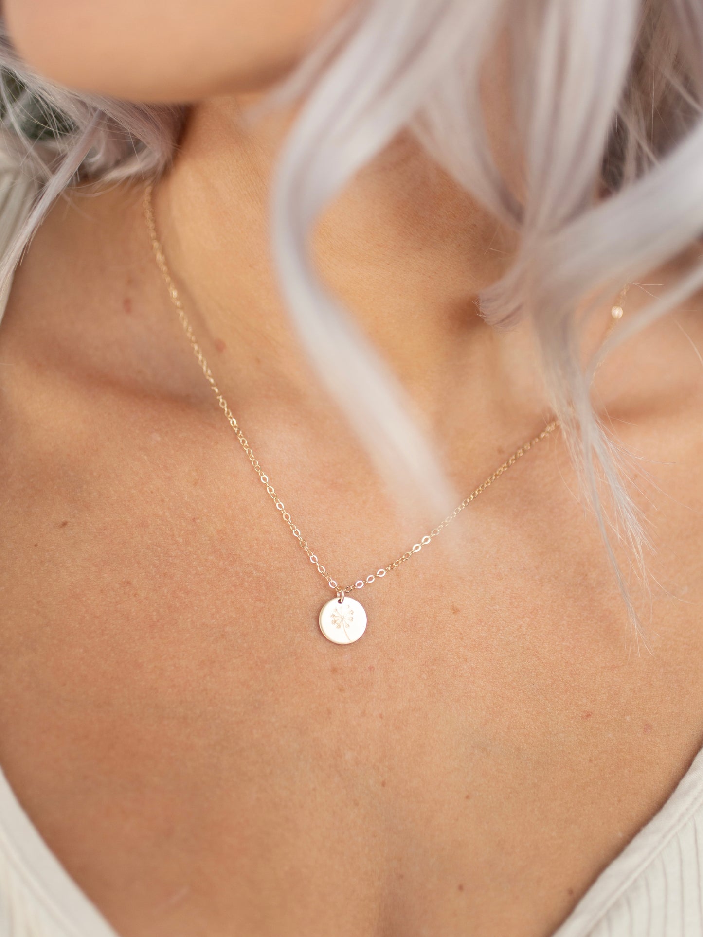 Birth Flower Necklace For Women