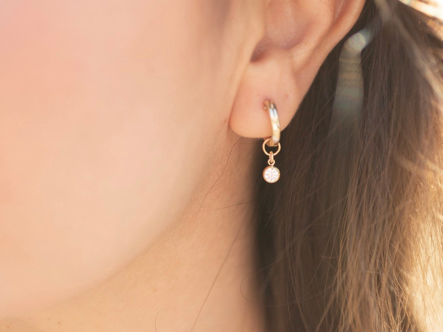 Gold Classic Sparkle Earring