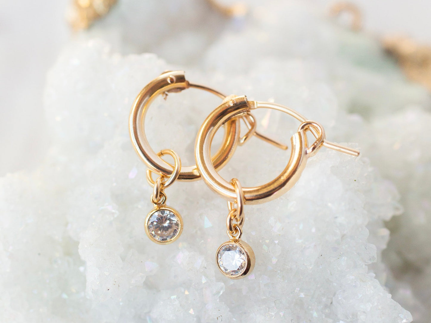 Gold Classic Sparkle Earring