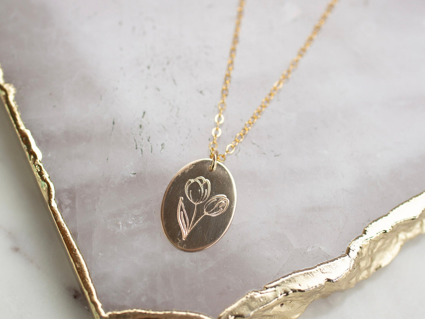 Gold Flower Necklace