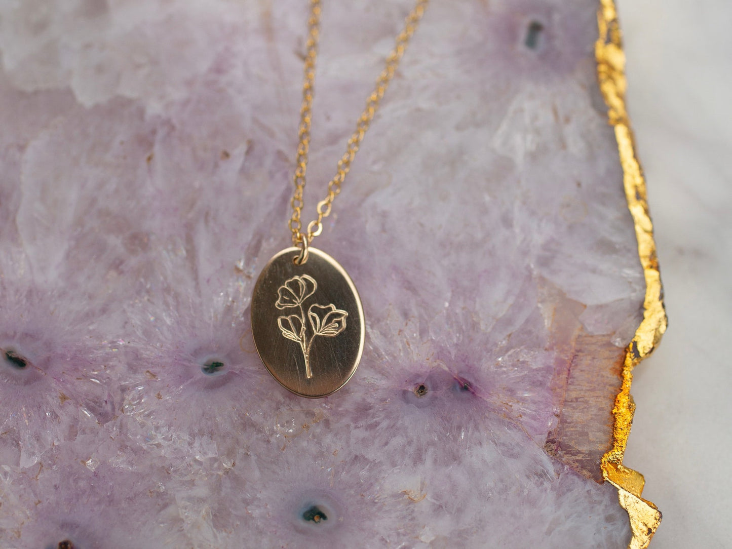 Gold Flower Necklaces