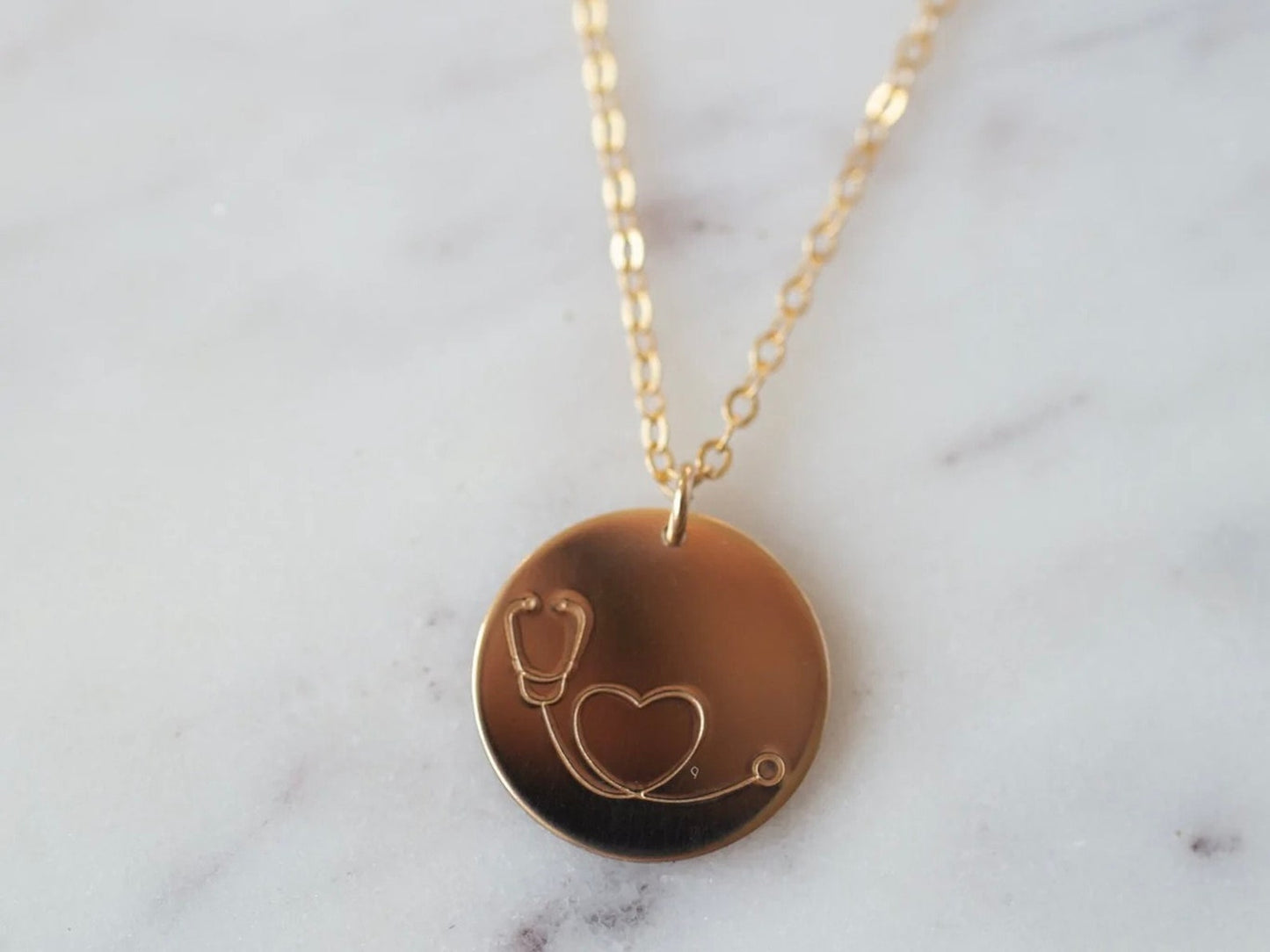 14k Gold Nurse Necklace
