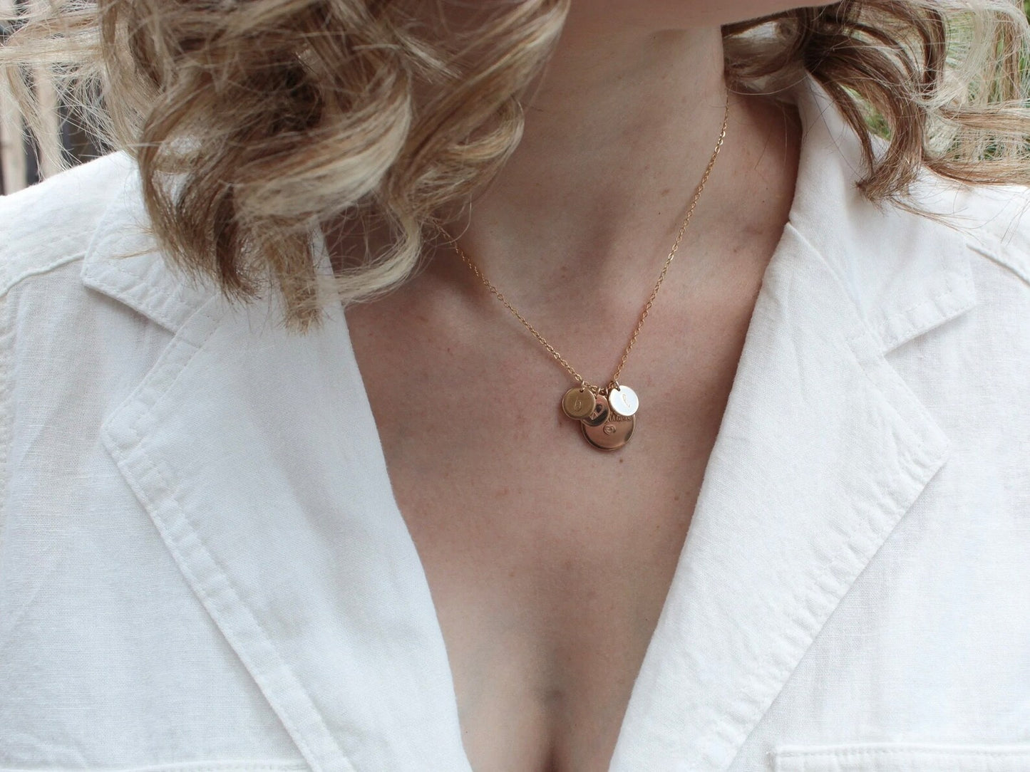 Gold Personalized Mama Necklace