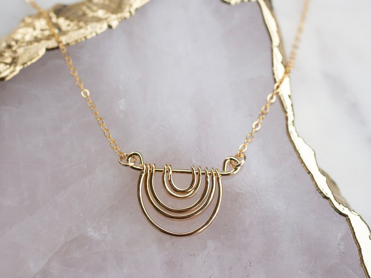 Gold Rainbow Necklace