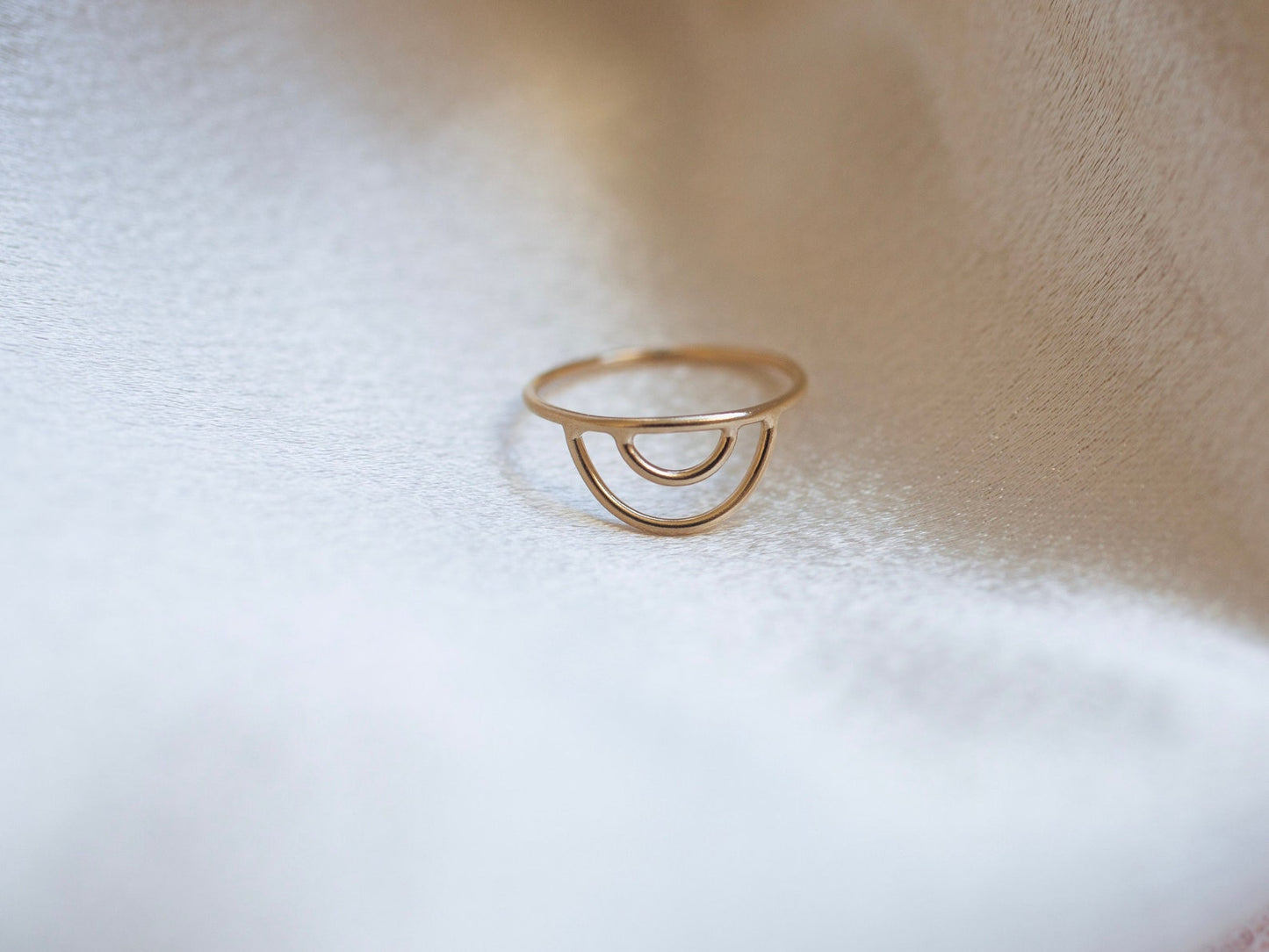 Gold Rainbow Ring For Women