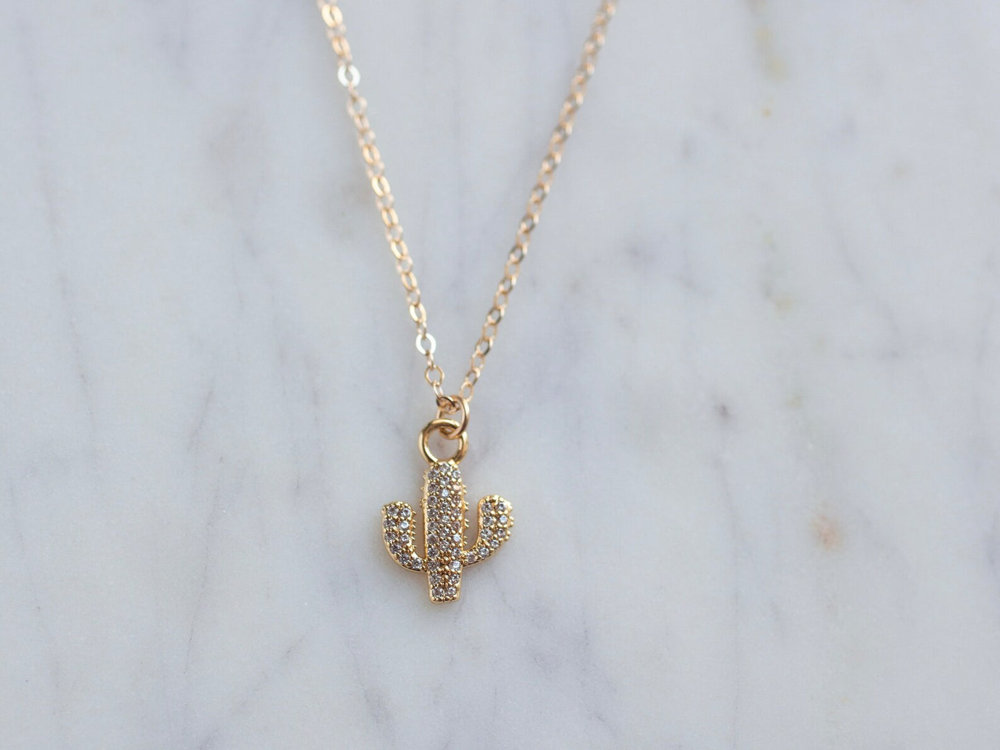 Gold Saguaro Necklace