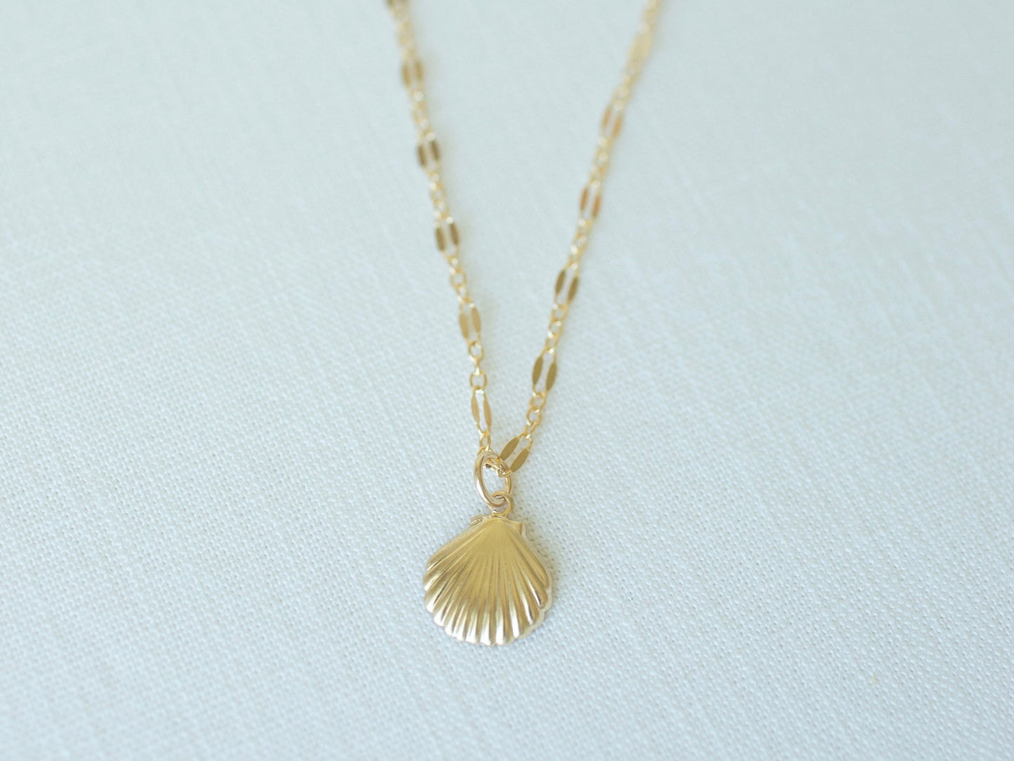 Gold Seashell Necklace
