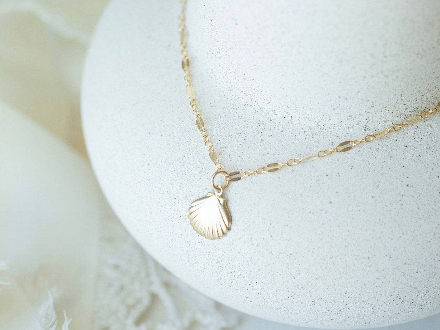 Gold Seashell Necklaces