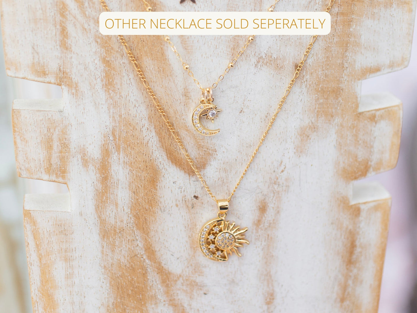 Gold Solar Eclipse Necklace