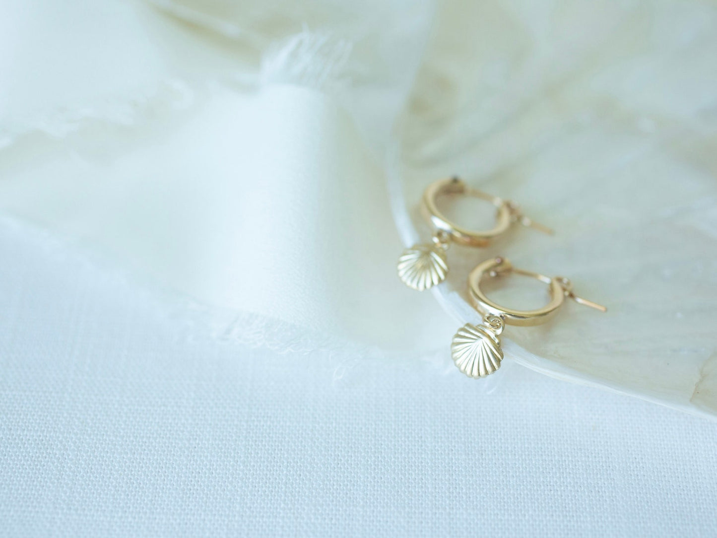 Seashell Hoops Earing