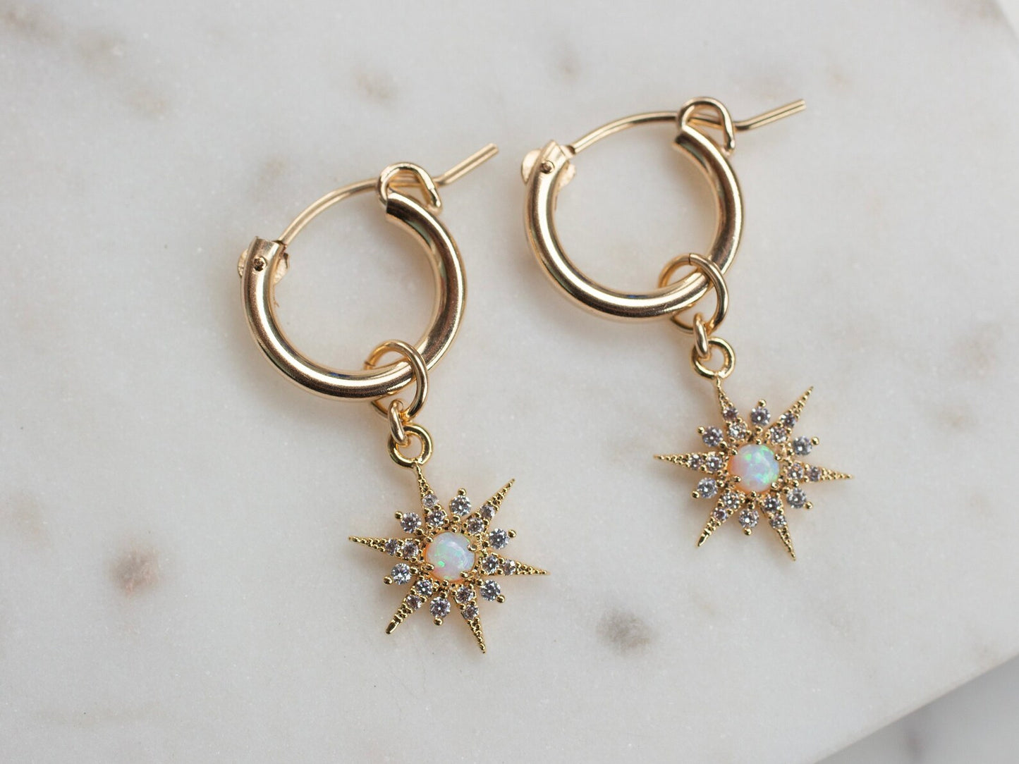 Starburst Hoops Earing