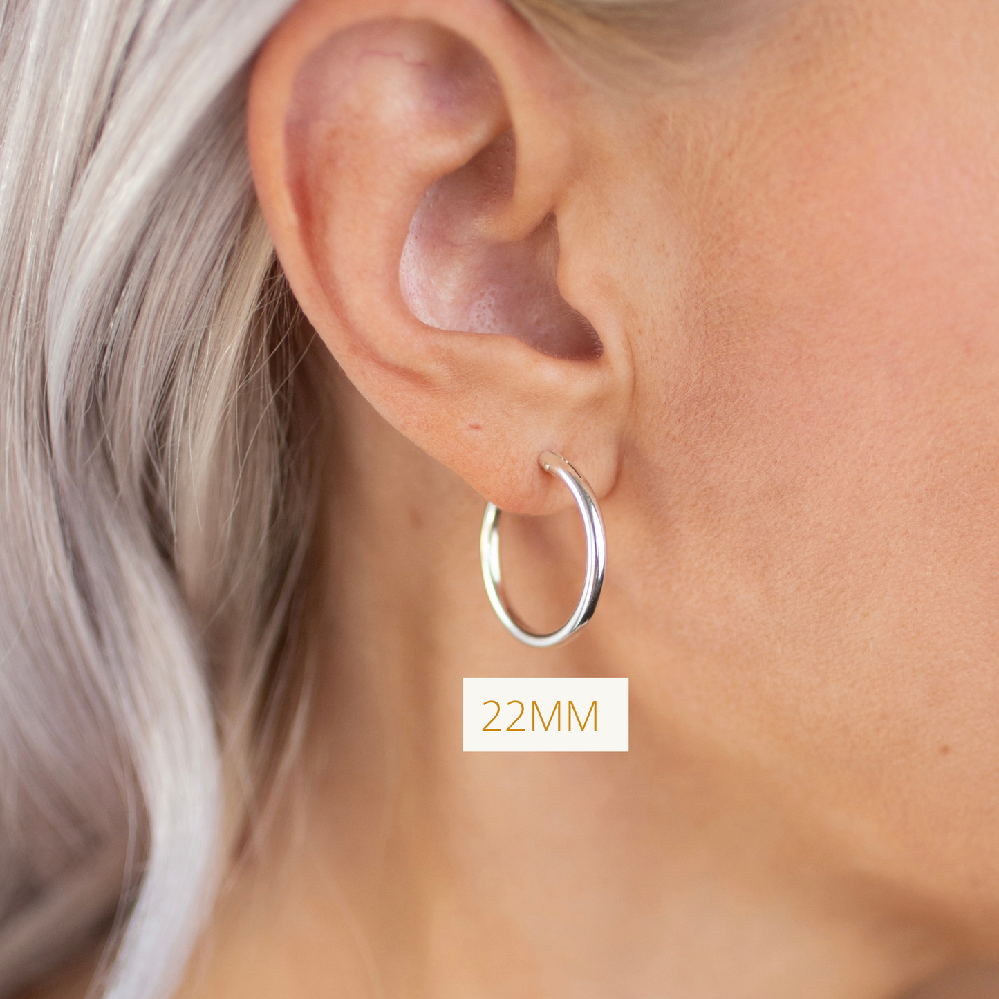 Sterling Silver Hoops 22MM