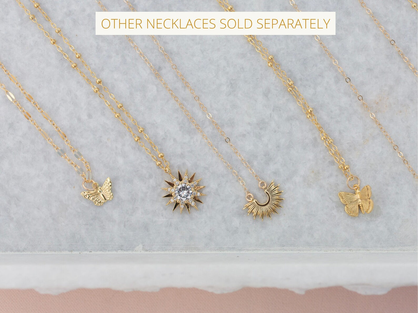 dainty butterfly necklace