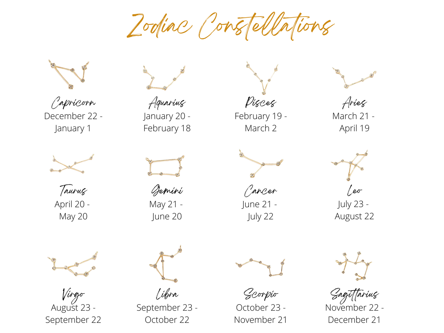 constellation necklace