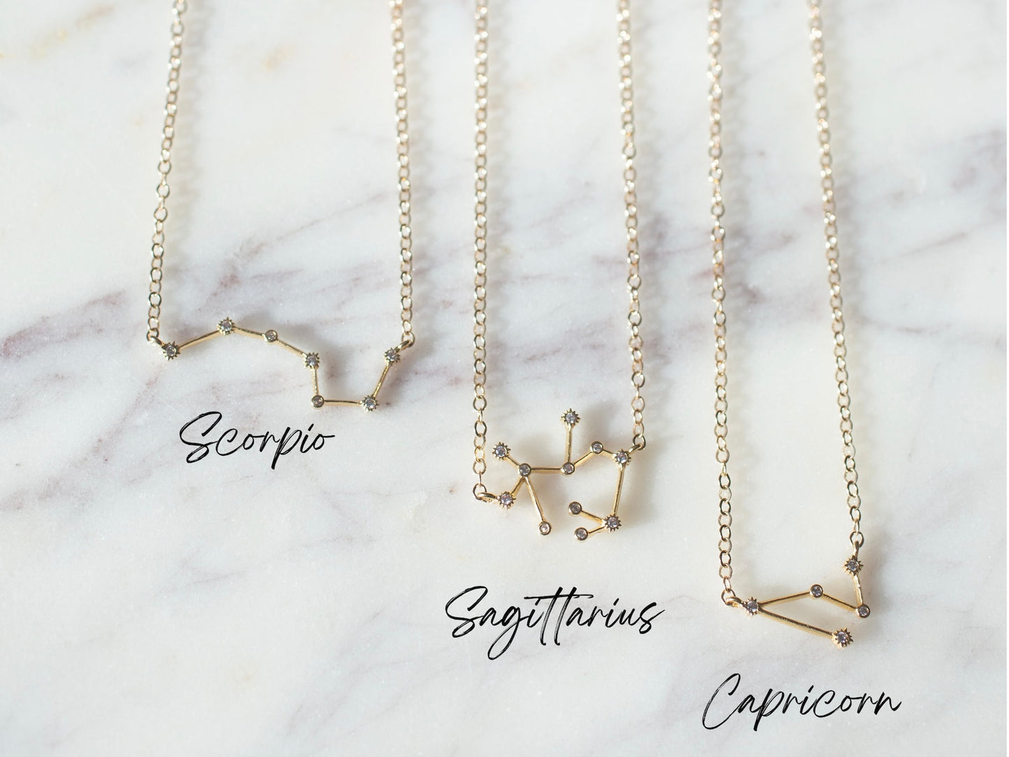 gold constellation necklace