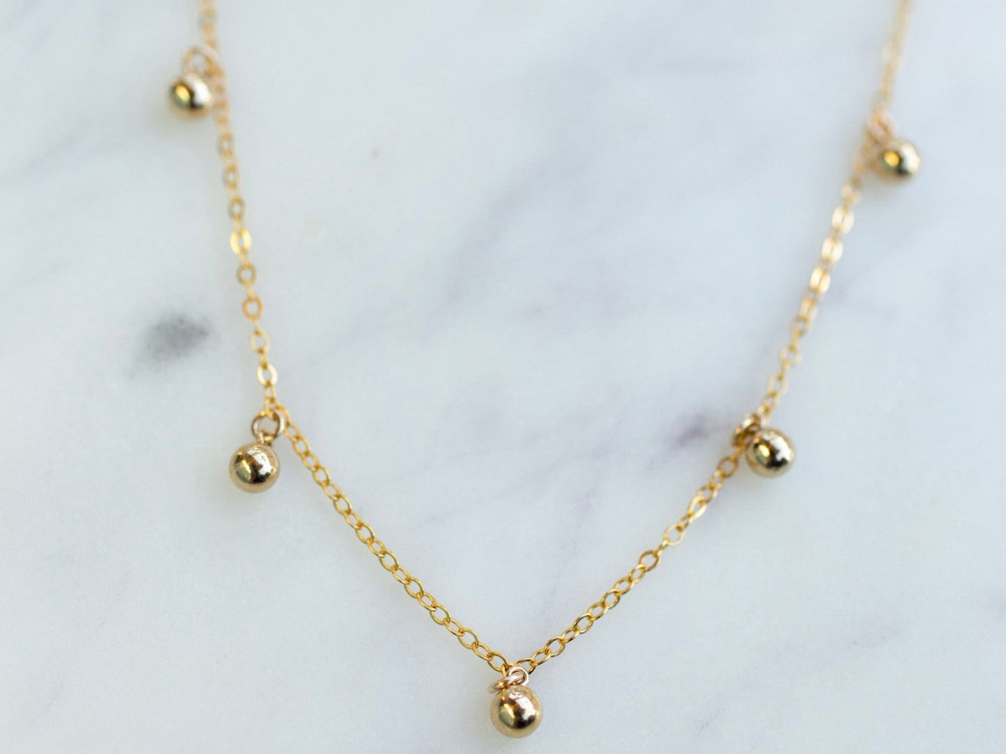 gold filled layering Necklace