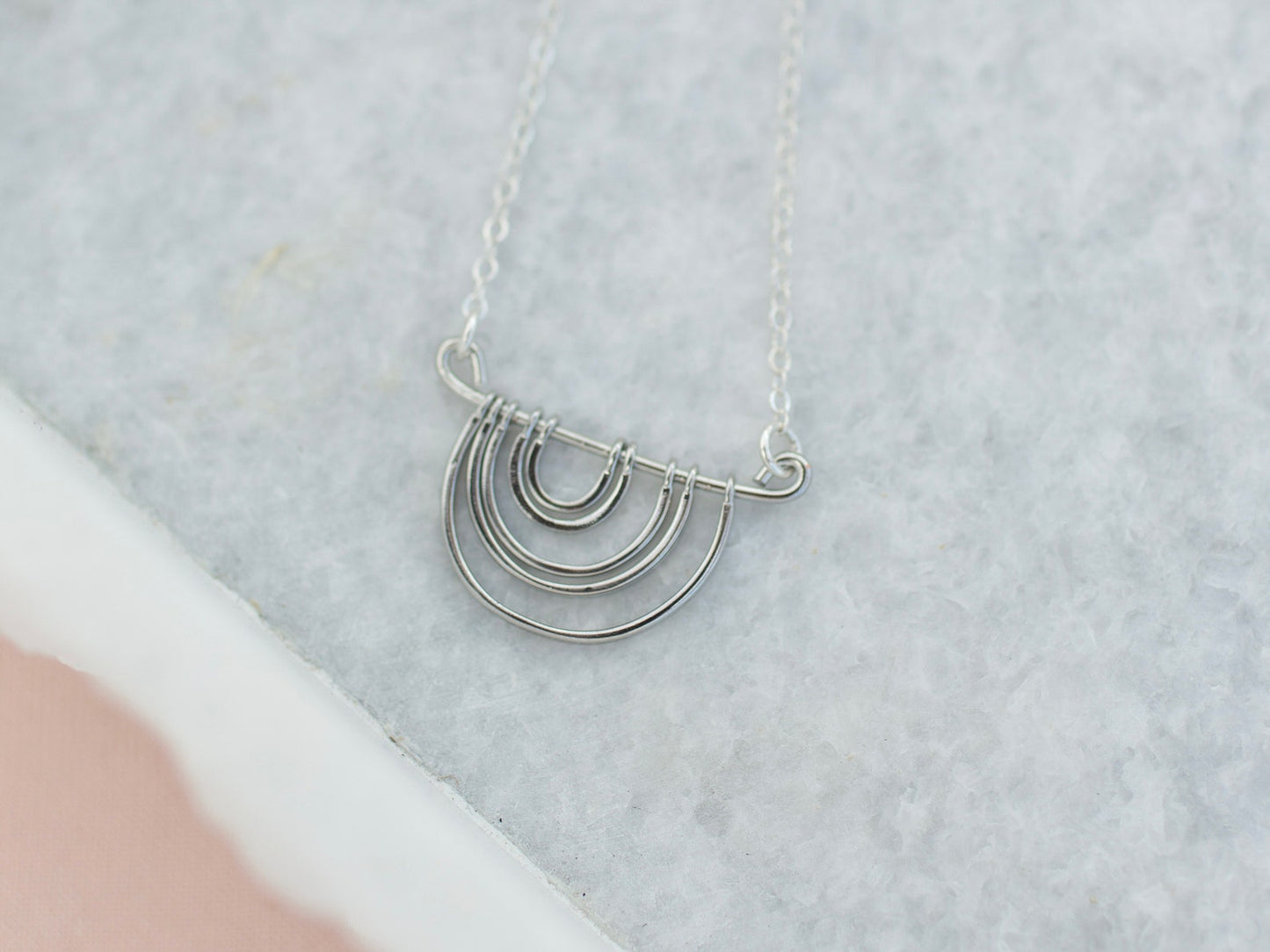 Silver Rainbow Necklace