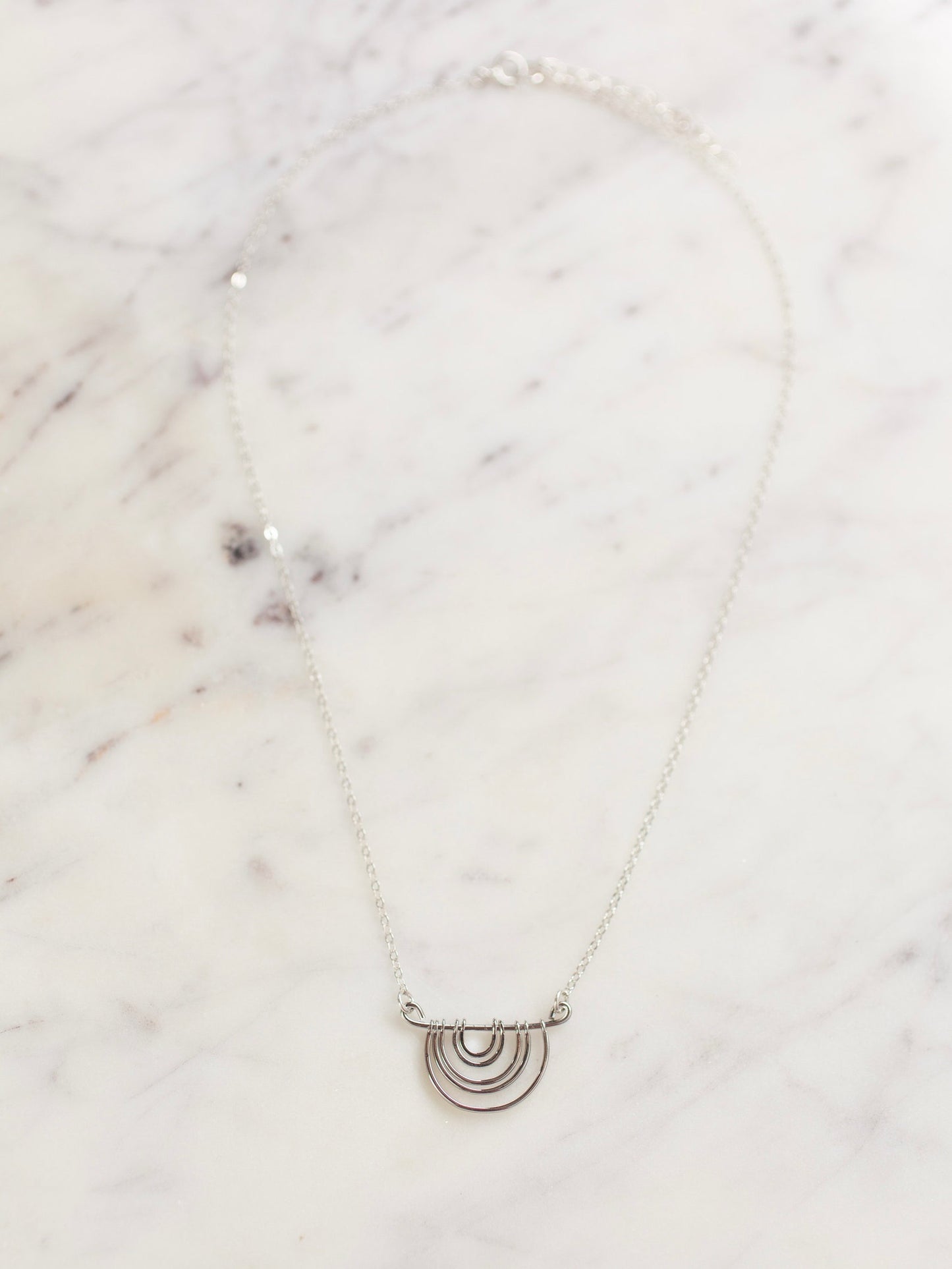 Silver Rainbow Necklace