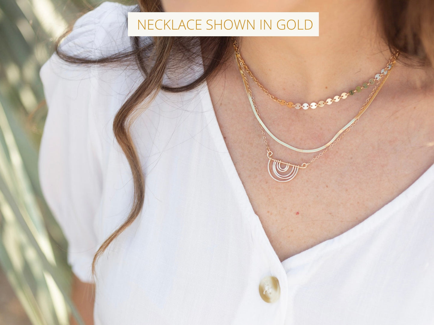 Silver Rainbow Necklace
