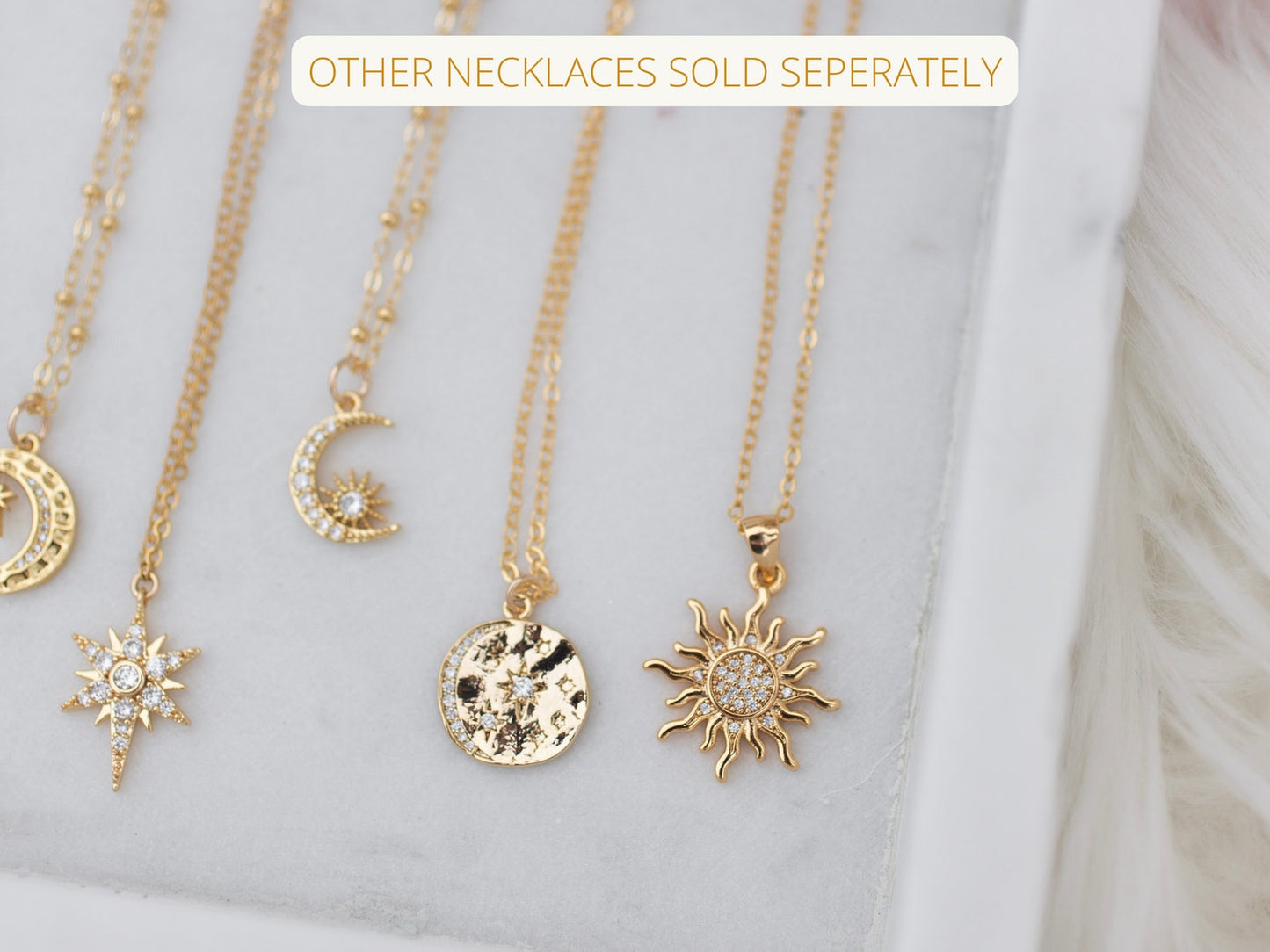 necklace with sunflower