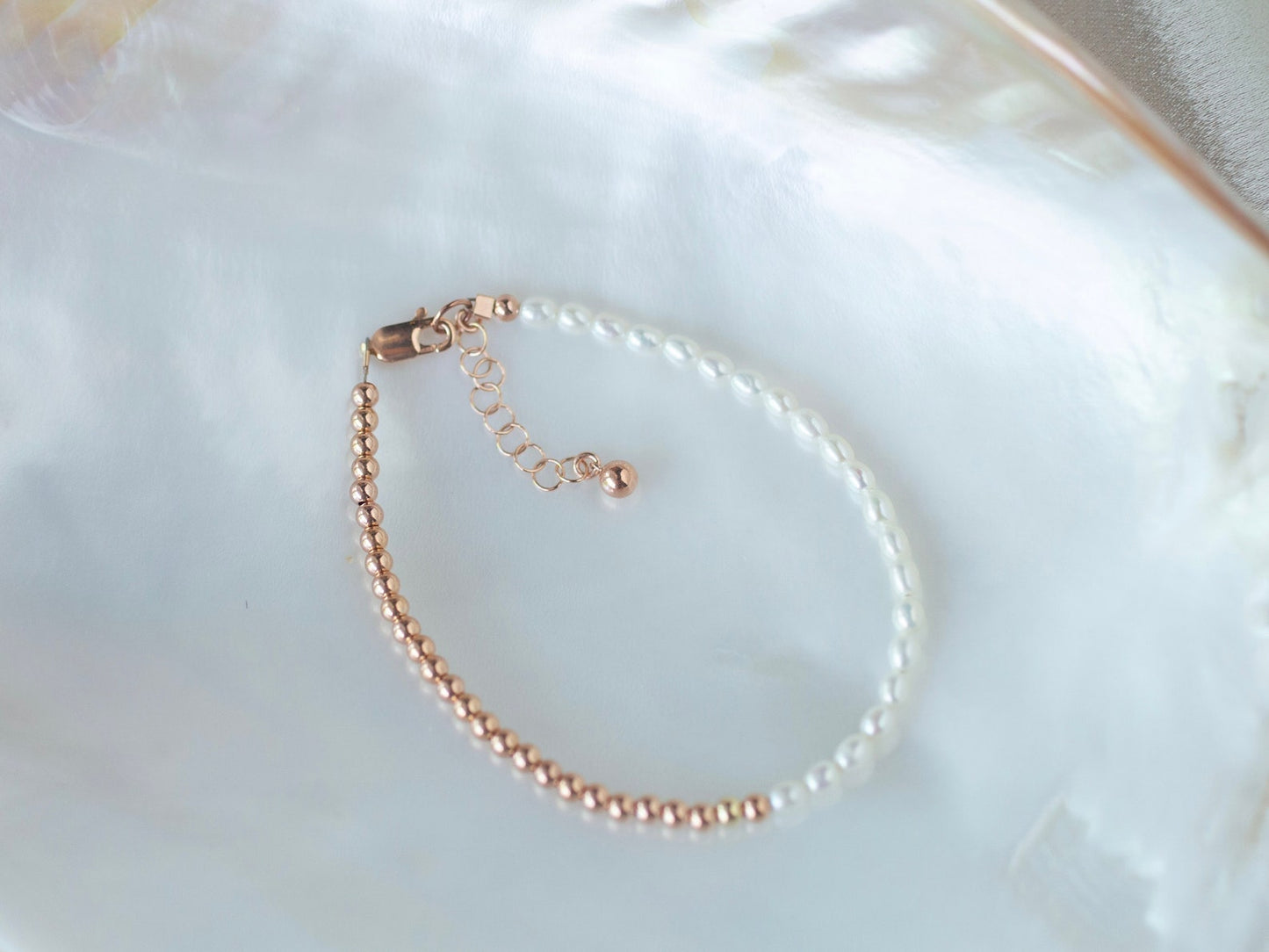 rose gold and gold bracelet