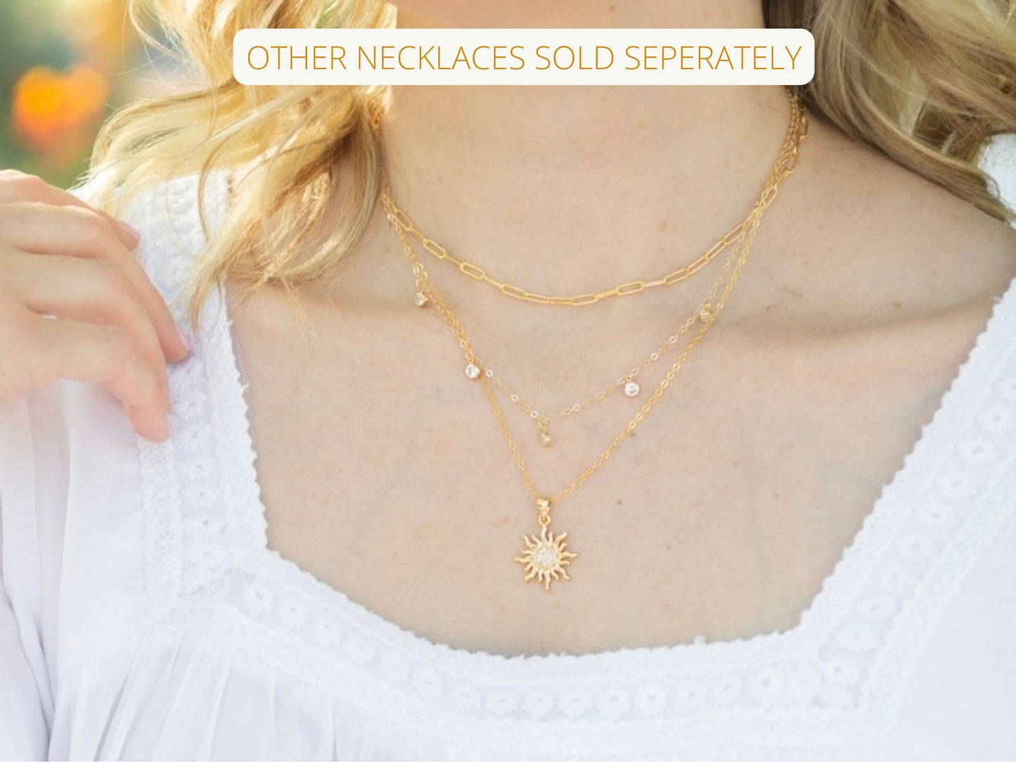 sunshine necklace gold