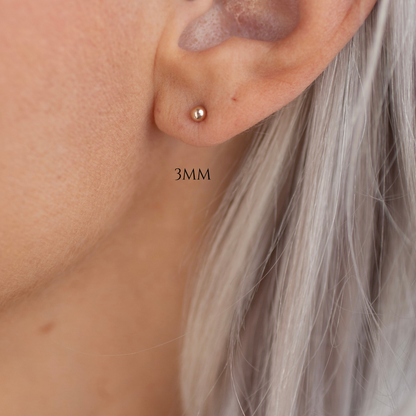 Rose Gold Stud Earrings