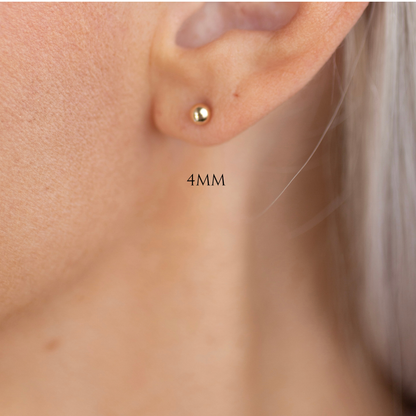 Rose Gold Stud Earrings