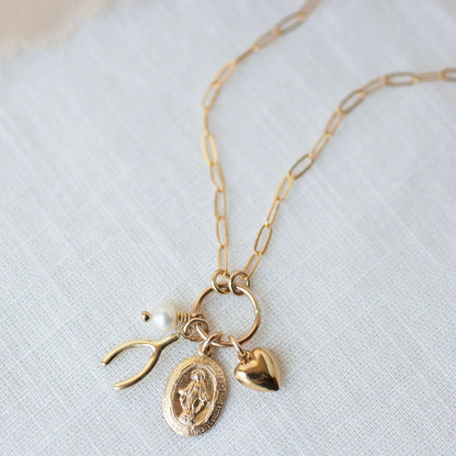 Gold Filled Charm Necklace