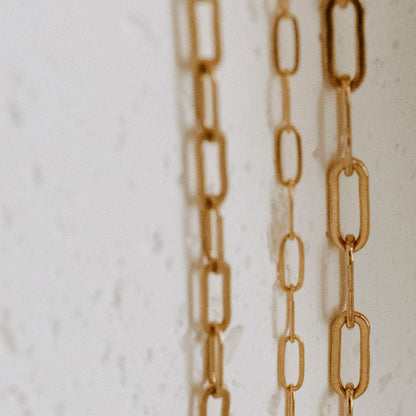 14k Gold Filled Paperclip Necklace 