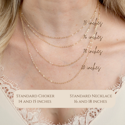 14k gold paperclip chain necklace