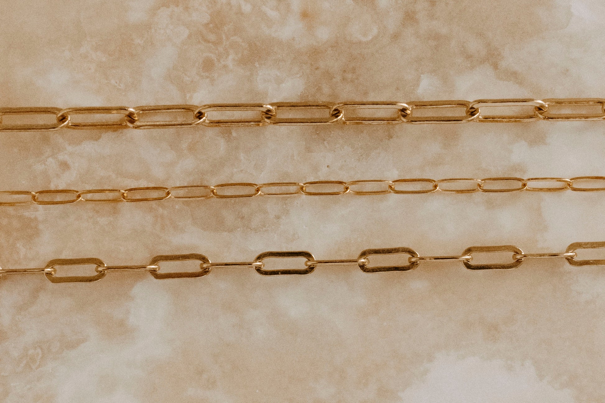 14k gold paperclip necklace