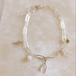 Sterling Silver Paperclip Charm Bracelet