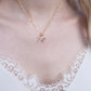 Silver Tiny Virgin Mary Cross Necklace