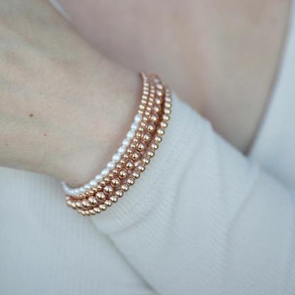 Rose Gold Pearl Bracelet