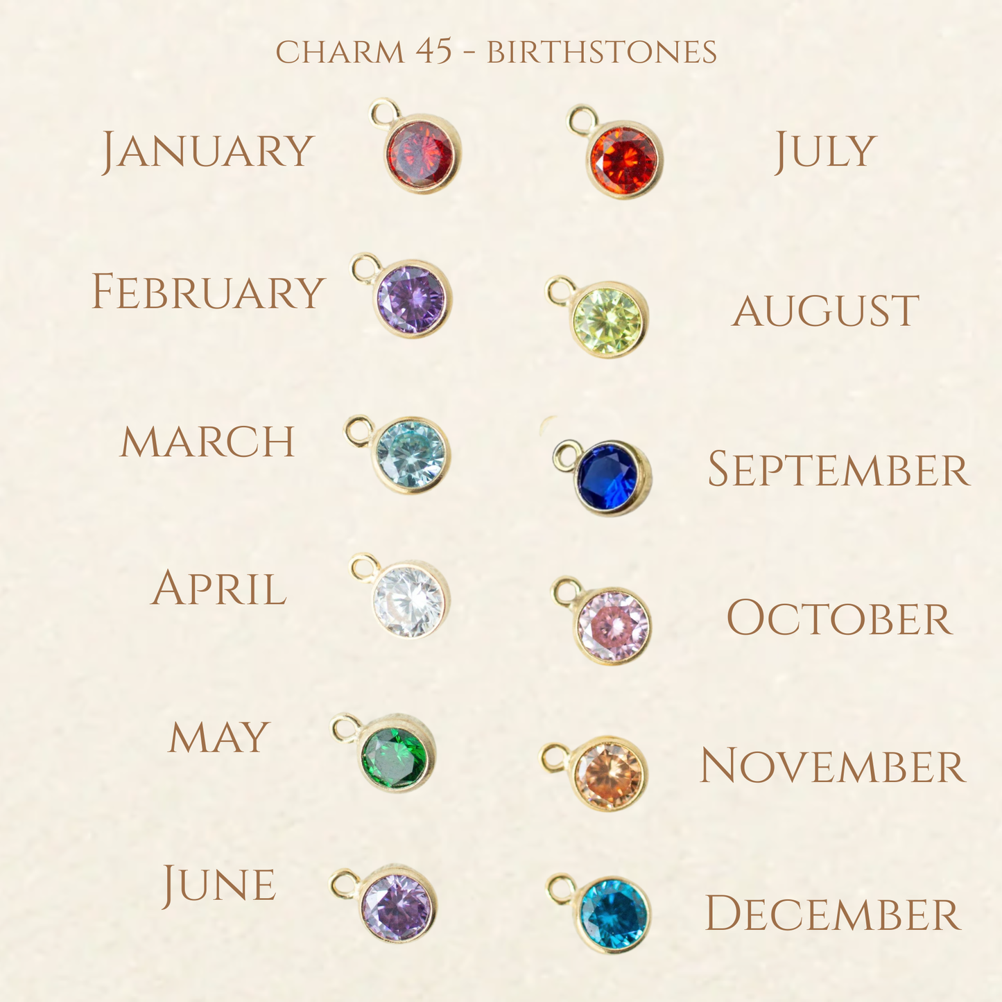 Gold Filled Large Charm Necklace