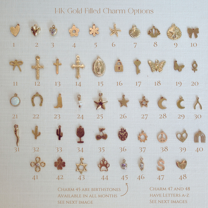 Gold Filled Charm Necklace